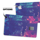 Blue & Purple Grunge - Premium Protective Decal Skin-Kit for the Apple Credit Card