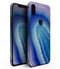 Blue & Purple Hue Agate - iPhone XS MAX, XS/X, 8/8+, 7/7+, 5/5S/SE Skin-Kit (All iPhones Available)