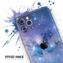 Blue & Purple Mixed Universe  - Protective Skin Wrap & Decal – Compatible with iPhone SE to iPhone 17 Pro Max (All Models)