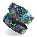 Blue & Teal Lace Texture - Decal Skin Wrap Kit for the Disney Magic Band