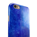 Blue 275 Absorbed Watercolor Texture iPhone 6/6s or 6/6s Plus 2-Piece Hybrid INK-Fuzed Case
