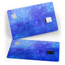 Blue 275 Absorbed Watercolor Texture - Premium Protective Decal Skin-Kit for the Apple Credit Card