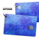 Blue 275 Absorbed Watercolor Texture - Premium Protective Decal Skin-Kit for the Apple Credit Card