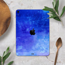 Blue 275 Absorbed Watercolor Texture - Full Body Skin Decal for the Apple iPad Pro 12.9", 11", 10.5", 9.7", Air or Mini (All Models Available)