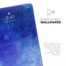 Blue 275 Absorbed Watercolor Texture - Full Body Skin Decal for the Apple iPad Pro 12.9", 11", 10.5", 9.7", Air or Mini (All Models Available)