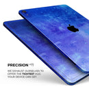 Blue 275 Absorbed Watercolor Texture - Full Body Skin Decal for the Apple iPad Pro 12.9", 11", 10.5", 9.7", Air or Mini (All Models Available)