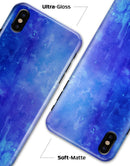Blue 275 Absorbed Watercolor Texture - iPhone X Clipit Case