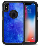 Blue 275 Absorbed Watercolor Texture - iPhone X OtterBox Case & Skin Kits