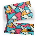 Blue, Orange, and Red Zig Zags - Premium Protective Decal Skin-Kit for the Apple Credit Card