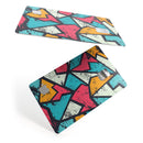 Blue, Orange, and Red Zig Zags - Premium Protective Decal Skin-Kit for the Apple Credit Card