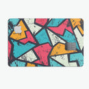 Blue, Orange, and Red Zig Zags - Premium Protective Decal Skin-Kit for the Apple Credit Card