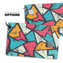 Blue, Orange, and Red Zig Zags - Premium Protective Decal Skin-Kit for the Apple Credit Card