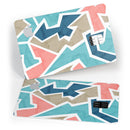 Blue, Pink, and Tan Sections - Premium Protective Decal Skin-Kit for the Apple Credit Card