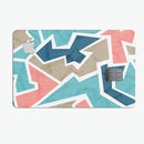 Blue, Pink, and Tan Sections - Premium Protective Decal Skin-Kit for the Apple Credit Card