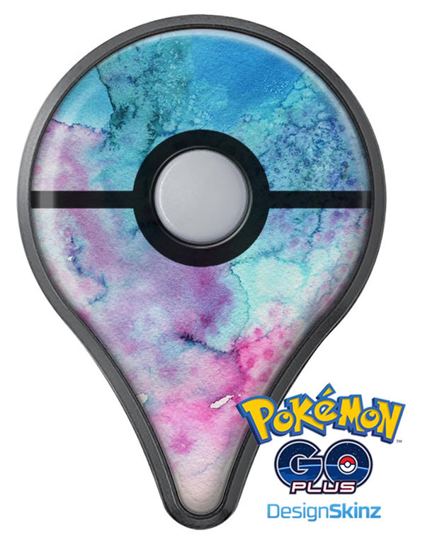 Blue 2 Absorbed Watercolor Texture Pokémon GO Plus Vinyl Protective Decal Skin Kit