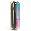 Blue 2 Absorbed Watercolor Texture iPhone 6/6s or 6/6s Plus 2-Piece Hybrid INK-Fuzed Case