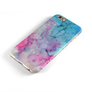 Blue 2 Absorbed Watercolor Texture iPhone 6/6s or 6/6s Plus 2-Piece Hybrid INK-Fuzed Case