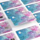 Blue 2 Absorbed Watercolor Texture - Premium Protective Decal Skin-Kit for the Apple Credit Card