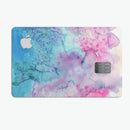 Blue 2 Absorbed Watercolor Texture - Premium Protective Decal Skin-Kit for the Apple Credit Card