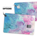 Blue 2 Absorbed Watercolor Texture - Premium Protective Decal Skin-Kit for the Apple Credit Card