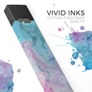 Blue 2 Absorbed Watercolor Texture - Premium Decal Protective Skin-Wrap Sticker compatible with the Juul Labs vaping device