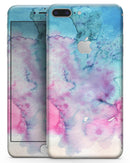 Blue 2 Absorbed Watercolor Texture - Skin-kit for the iPhone 8 or 8 Plus