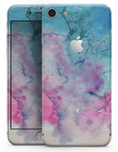 Blue 2 Absorbed Watercolor Texture - Skin-kit for the iPhone 8 or 8 Plus