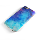 Blue 34222 Absorbed Watercolor Texture iPhone 6/6s or 6/6s Plus 2-Piece Hybrid INK-Fuzed Case