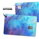 Blue 34222 Absorbed Watercolor Texture - Premium Protective Decal Skin-Kit for the Apple Credit Card