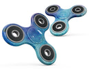 Blue 34222 Absorbed Watercolor Texture Full-Body Fidget Spinner Skin-Kit