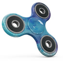 Blue 34222 Absorbed Watercolor Texture Full-Body Fidget Spinner Skin-Kit