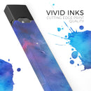 Blue 34222 Absorbed Watercolor Texture - Premium Decal Protective Skin-Wrap Sticker compatible with the Juul Labs vaping device