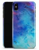 Blue 34222 Absorbed Watercolor Texture - iPhone X Clipit Case