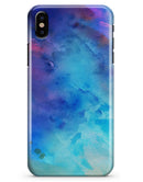 Blue 34222 Absorbed Watercolor Texture - iPhone X Clipit Case