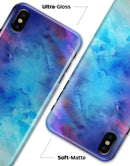 Blue 34222 Absorbed Watercolor Texture - iPhone X Clipit Case