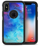 Blue 34222 Absorbed Watercolor Texture - iPhone X OtterBox Case & Skin Kits