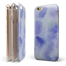 Blue 3 Absorbed Watercolor Texture iPhone 6/6s or 6/6s Plus 2-Piece Hybrid INK-Fuzed Case