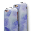 Blue 3 Absorbed Watercolor Texture iPhone 6/6s or 6/6s Plus 2-Piece Hybrid INK-Fuzed Case