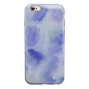 Blue 3 Absorbed Watercolor Texture iPhone 6/6s or 6/6s Plus 2-Piece Hybrid INK-Fuzed Case