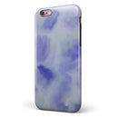 Blue 3 Absorbed Watercolor Texture iPhone 6/6s or 6/6s Plus 2-Piece Hybrid INK-Fuzed Case