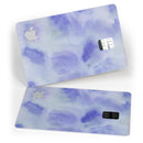 Blue 3 Absorbed Watercolor Texture - Premium Protective Decal Skin-Kit for the Apple Credit Card