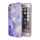 Blue 4 Absorbed Watercolor Texture iPhone 6/6s or 6/6s Plus 2-Piece Hybrid INK-Fuzed Case