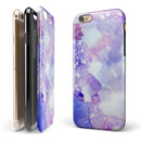 Blue 4 Absorbed Watercolor Texture iPhone 6/6s or 6/6s Plus 2-Piece Hybrid INK-Fuzed Case