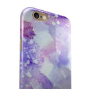 Blue 4 Absorbed Watercolor Texture iPhone 6/6s or 6/6s Plus 2-Piece Hybrid INK-Fuzed Case