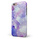 Blue 4 Absorbed Watercolor Texture iPhone 6/6s or 6/6s Plus 2-Piece Hybrid INK-Fuzed Case