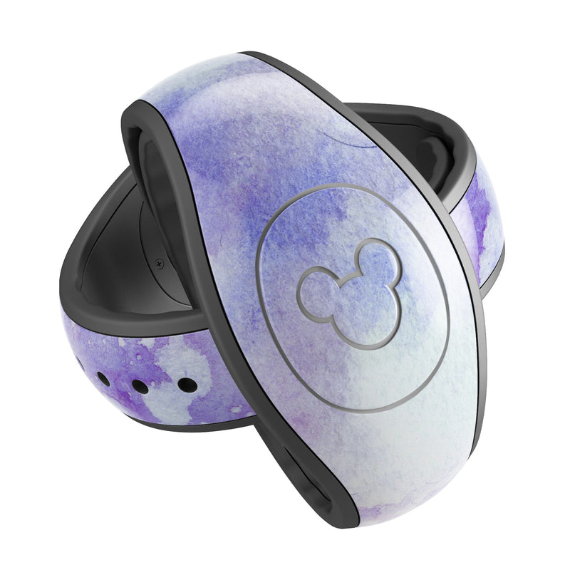 Blue 4 Absorbed Watercolor Texture - Decal Skin Wrap Kit for the Disney Magic Band