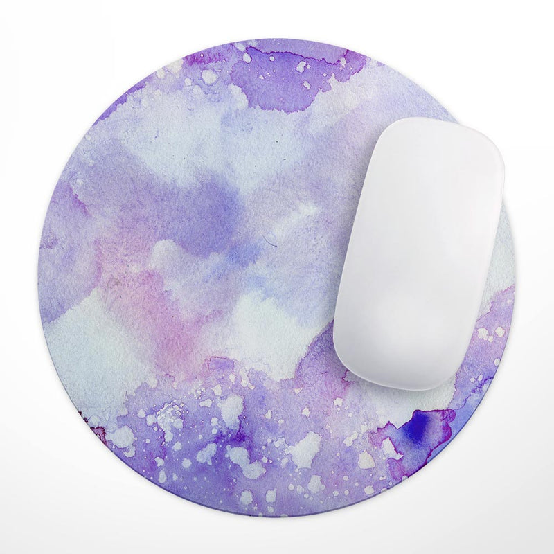 Blue 4 Absorbed Watercolor Texture// WaterProof Rubber Foam Backed Anti-Slip Mouse Pad for Home Work Office or Gaming Computer Desk