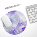 Blue 4 Absorbed Watercolor Texture// WaterProof Rubber Foam Backed Anti-Slip Mouse Pad for Home Work Office or Gaming Computer Desk