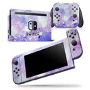 Blue 4 Absorbed Watercolor Texture - Skin Wrap Decal for Nintendo Switch Lite Console & Dock - 3DS XL - 2DS - Pro - DSi - Wii - Joy-Con Gaming Controller