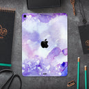 Blue 4 Absorbed Watercolor Texture - Full Body Skin Decal for the Apple iPad Pro 12.9", 11", 10.5", 9.7", Air or Mini (All Models Available)